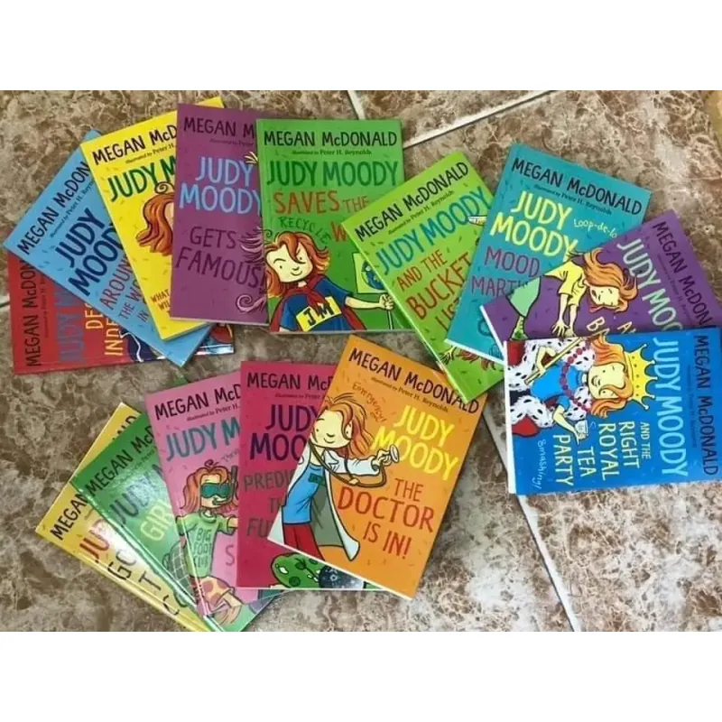 Judy Moody - 14 quyển - Đen trắng - No box - Giấy ngà vàng chống lóa 737831