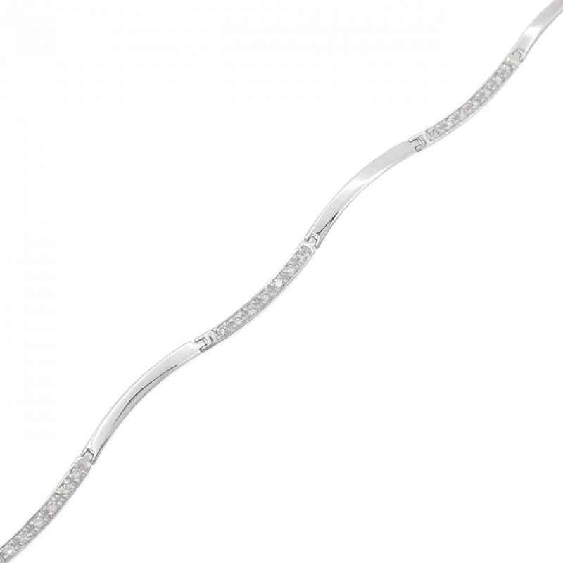 K18WG Vòng tay kim cương 0.35CT - Hàng hiệu Chính hãng 874405