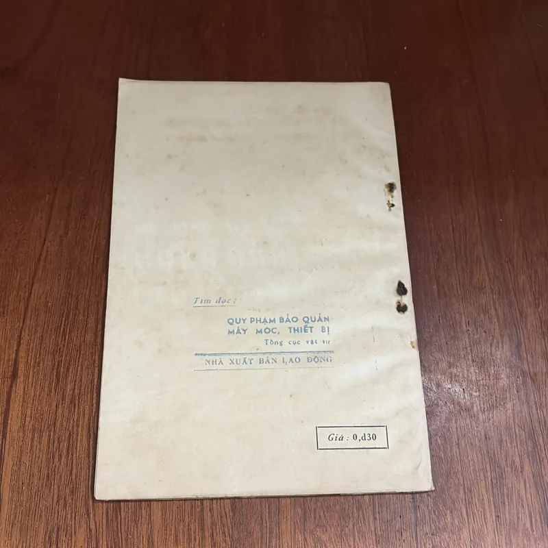 II Sách Xưa: Quy Phạm Bảo Quản Kim Loại - Tổng Cục Vật Tư - 1970 603009