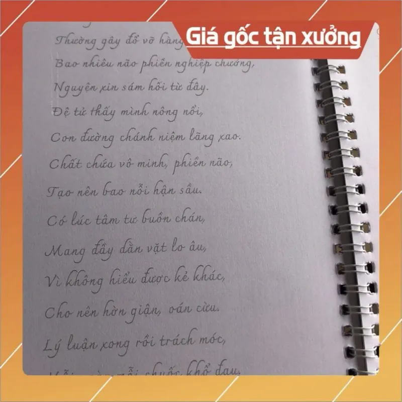 Sổ chép Kinh Sám Hối nét in mờ ( tặng kèm 1 bút + 4 ngòi )  CÓ HOẢ TỐC 781024