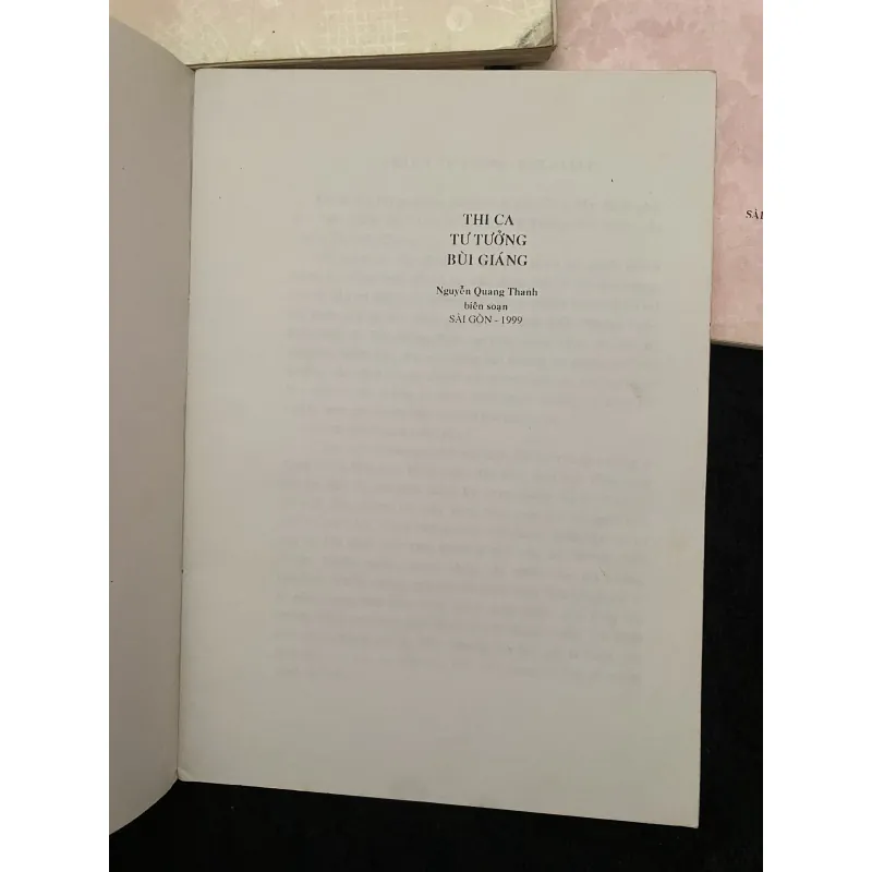 Thi ca tư tưởng Bùi Giáng - Nguyễn Quang Thanh biên soạn ( sách tự in) 1034468