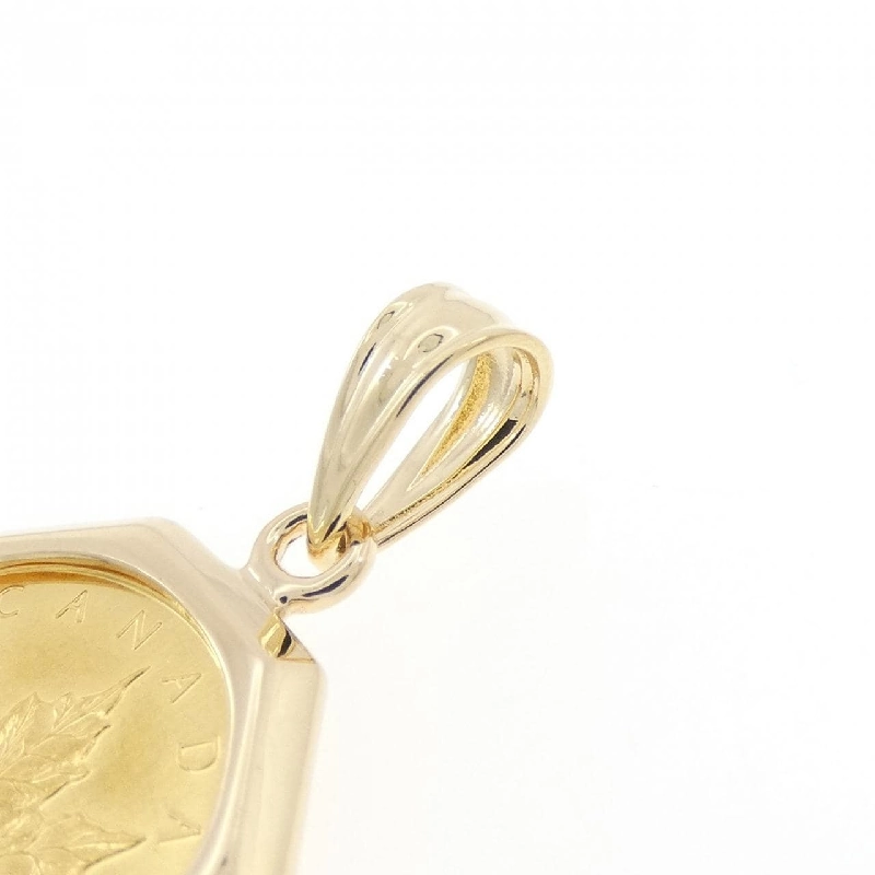Mặt dây chuyền đồng xu 18KYG (khung) - Hàng hiệu Authentic 866806