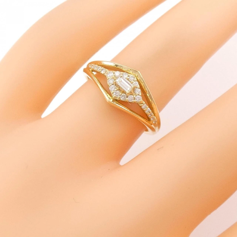 【Sản phẩm mới】Nhẫn kim cương K18YG 0.20CT 672797