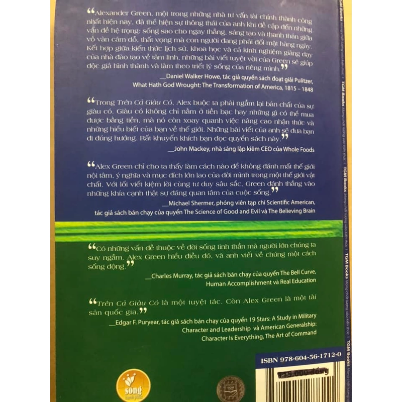 Sách Trên cả giàu có - Alexander Green nguyên tác, Uông Xuân Vy, Trần Đăng Khoa dịch 307291