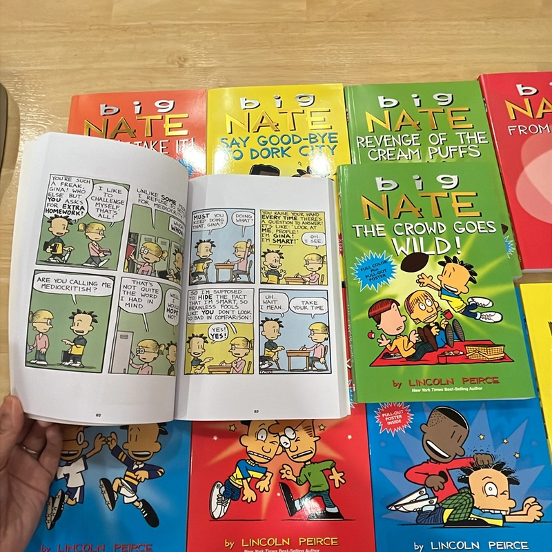 Bộ truyện 10 cuốn Big Nate (truyện tranh tiếng anh) 444015