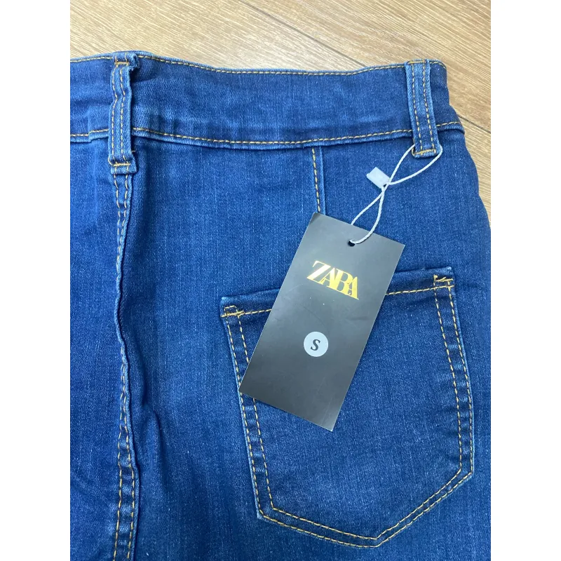 Váy jean chữ A hàng mới nguyên mác size S ( jean co dãn) 797185