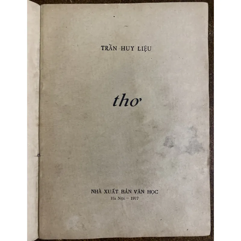 Thơ - Trần Huy Liệu 1025477