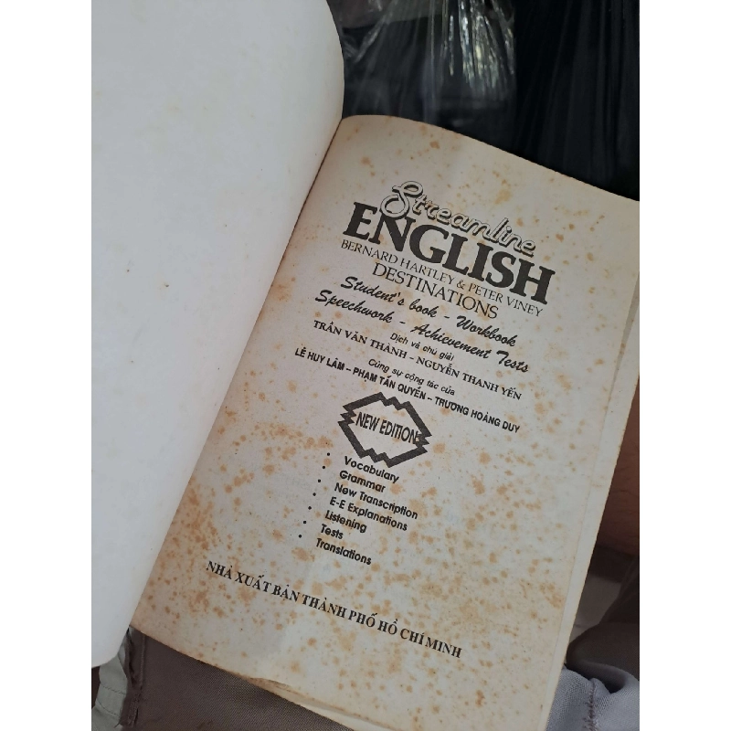 Streamline English - Destinations - Students's Book Workbook Speechwork Achievement Test - Bernard Hartley, Peter Viney 2005 mới 80% ố HỌC NGOẠI NGỮ HCM3012 750393