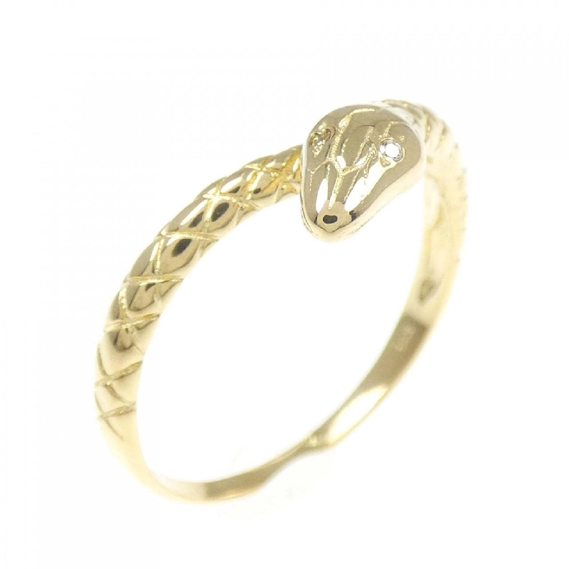 Nhẫn kim cương K18YG hình rắn 0.11CT 672847
