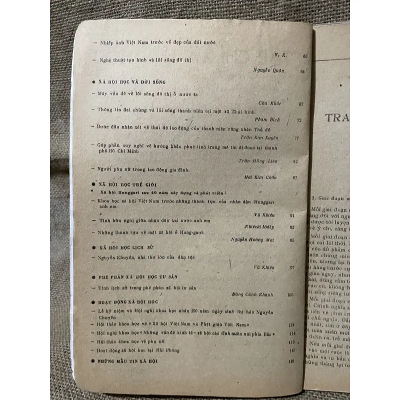 Tạp chí xã hội học - 10.1985- khổ lớn  799359