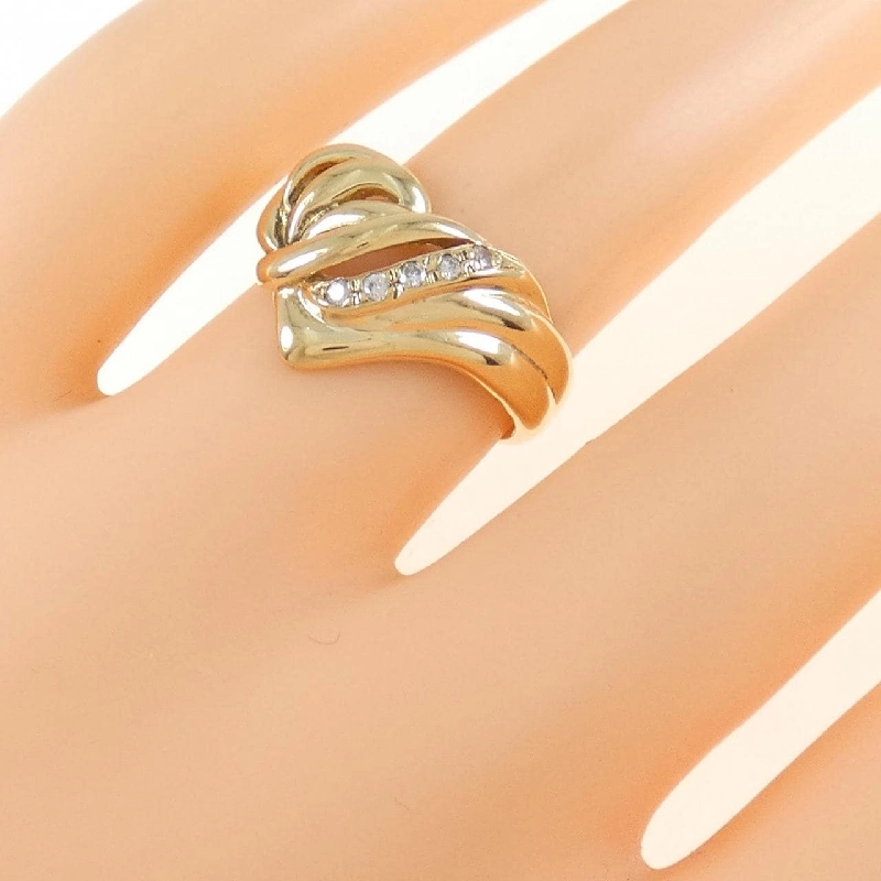 Nhẫn kim cương K18YG 0.05CT 673393