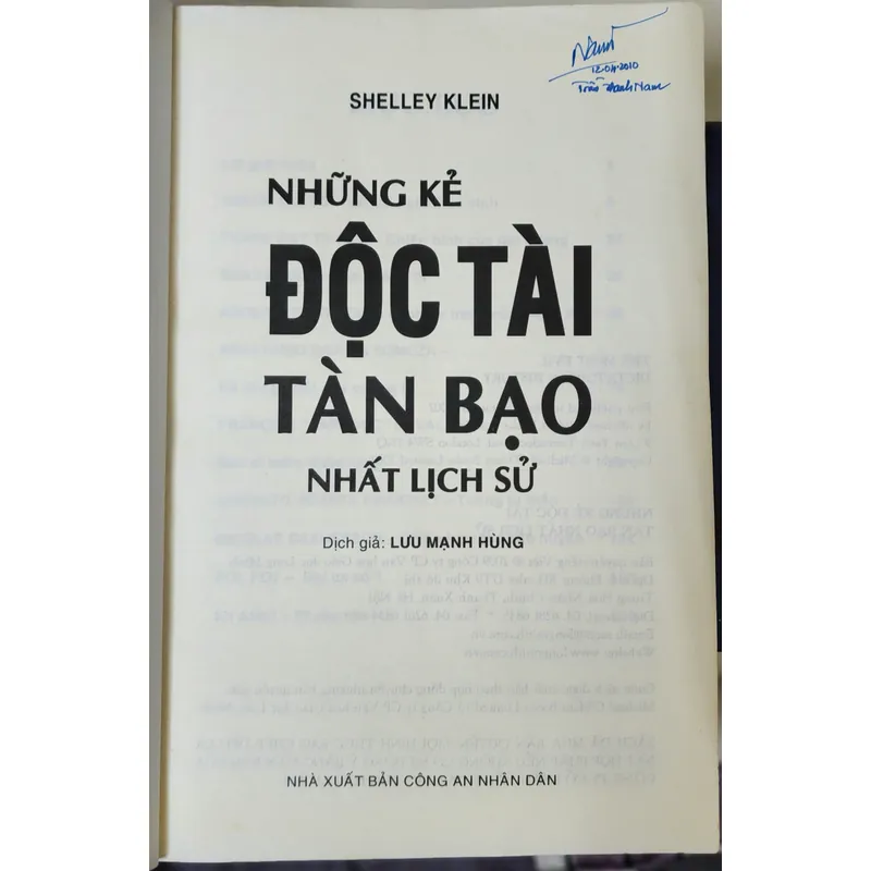 Những kẻ độc tài, tàn bạo nhất lịch sử (NXB Công An Nhân Dân) 720461