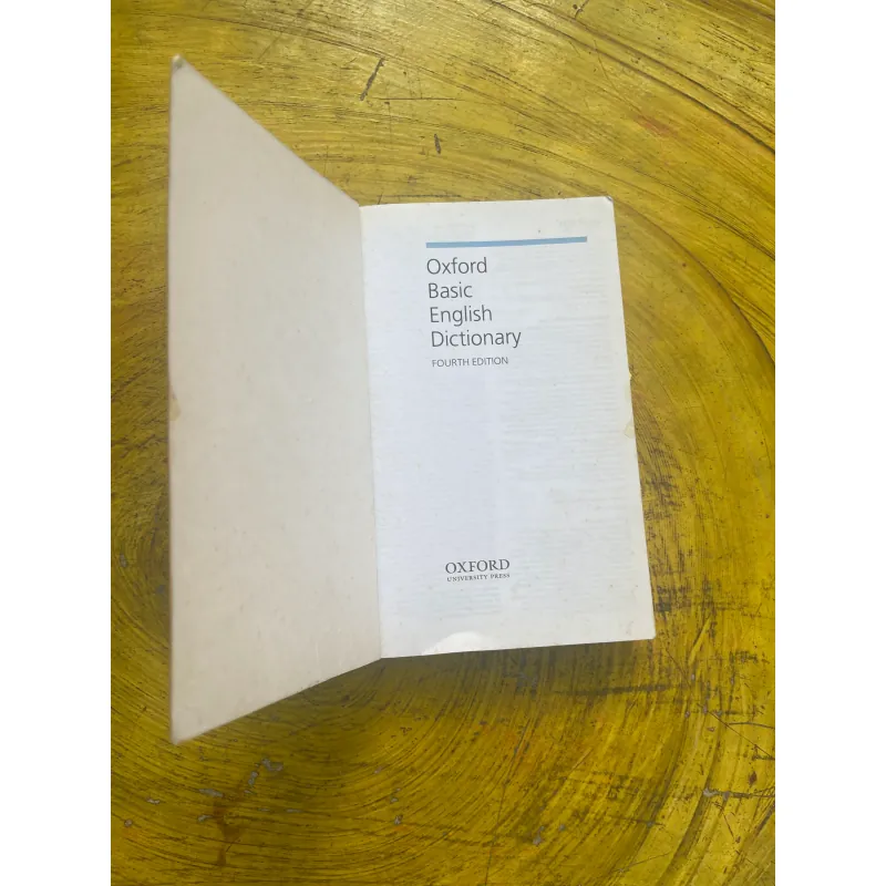 OXFORD BASIC ENGLISH DICTIONARY- 4th edition 731905