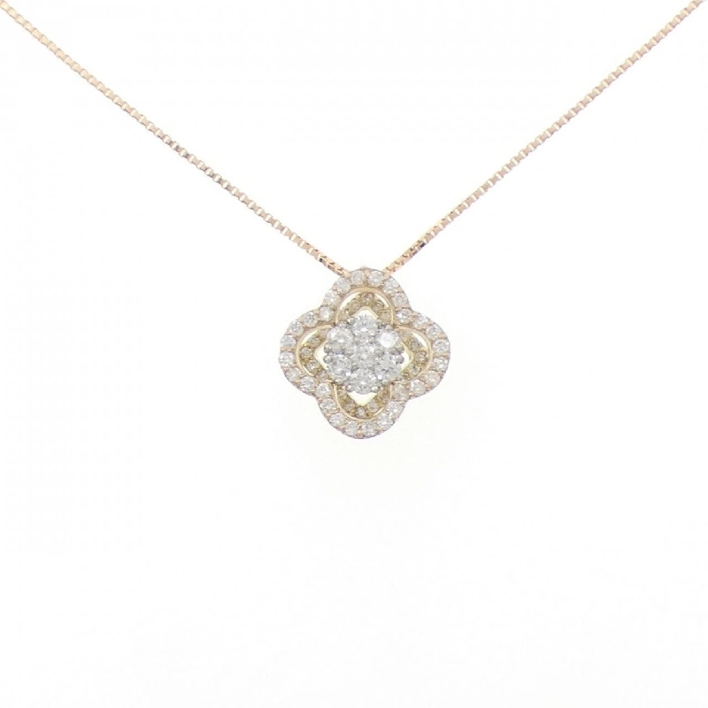 K18YG/PT900/K18PG Dây chuyền kim cương 0.70CT - Hàng hiệu Authentic 856697