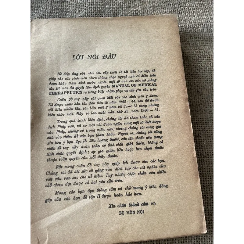 Sổ tay điều trị nội khoa tập 1, 1985 789601