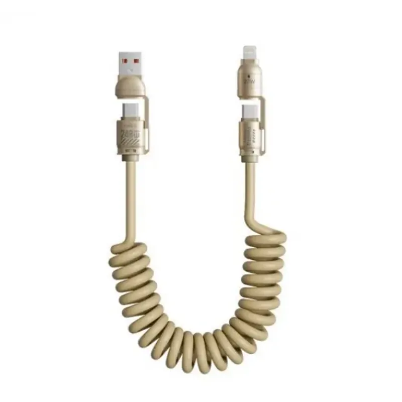 Cáp xạc lò xo siêu nhanh 240W 4 cổng in 1 1009206