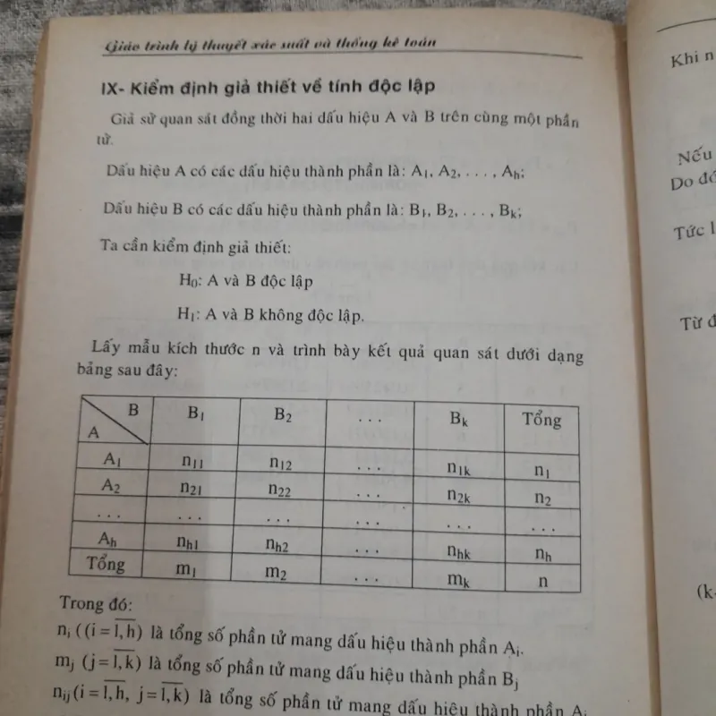 Giáo trình Xác xuất và Thống kê Toán. GV Hoàng Ngọc Nhậm- ĐH Kinh Tế HCM  607208