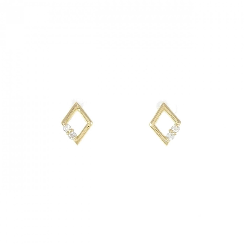 K18YG Bông tai kim cương 0.04CT - Hàng hiệu Chính hãng 870985