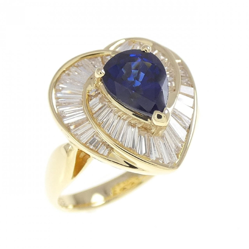 Nhẫn Sapphire Hình Trái Tim K18YG 1.32CT 666082