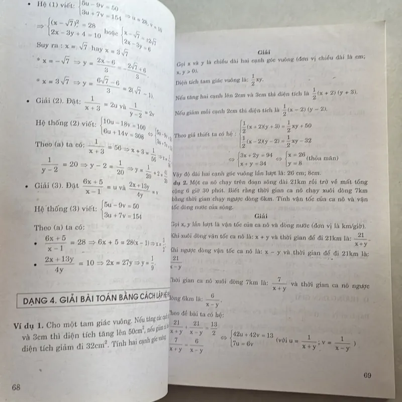 Chuyên đề ứng dụng phương trình và bất phương trình đại số 778999