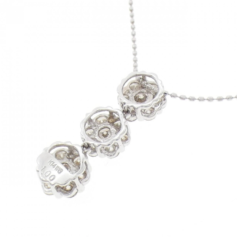 K14WG Hoa Kim Cương Dây Chuyền 1.00CT - Hàng hiệu Chính hãng 856804