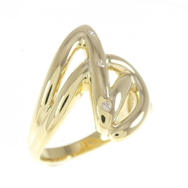 Nhẫn kim cương K18YG 0.03CT 671800