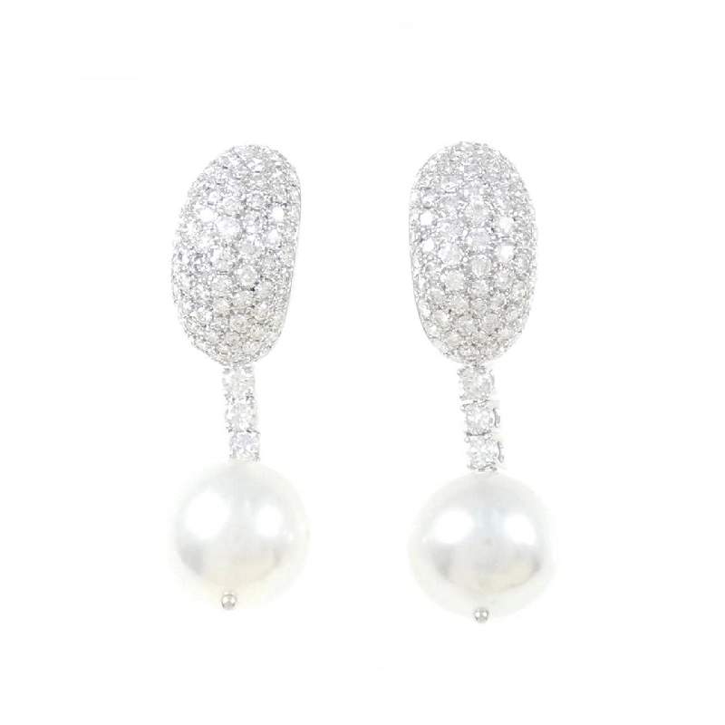 PT900/14KWG Bạc Bướm Ngọc Trai Bông Tai 11.2mm - Hàng hiệu Chính hãng 870880