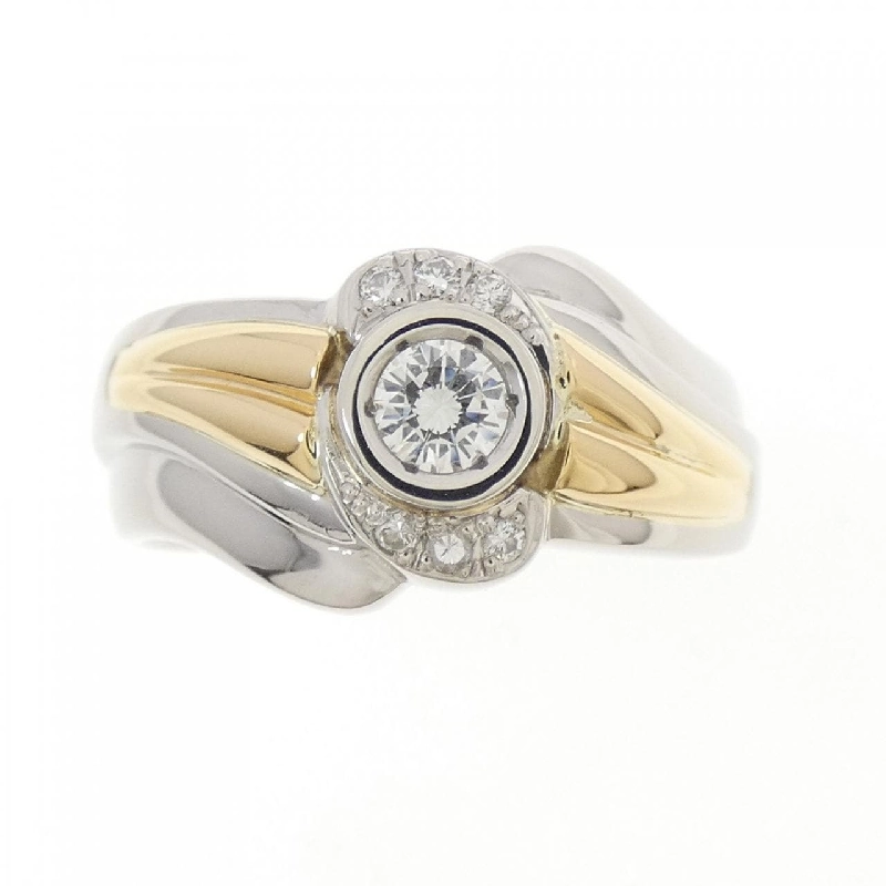 Nhẫn kim cương PT900/K18YG 0.18CT 666921