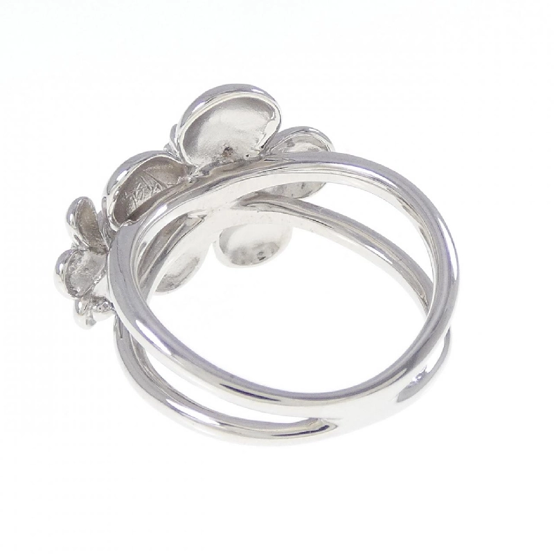 Nhẫn đá màu hoa K18WG - Hàng hiệu Authentic 851811