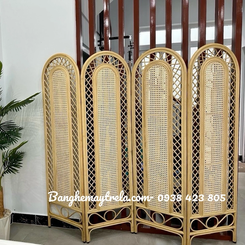Bình phong mây tre tự nhiên 496192