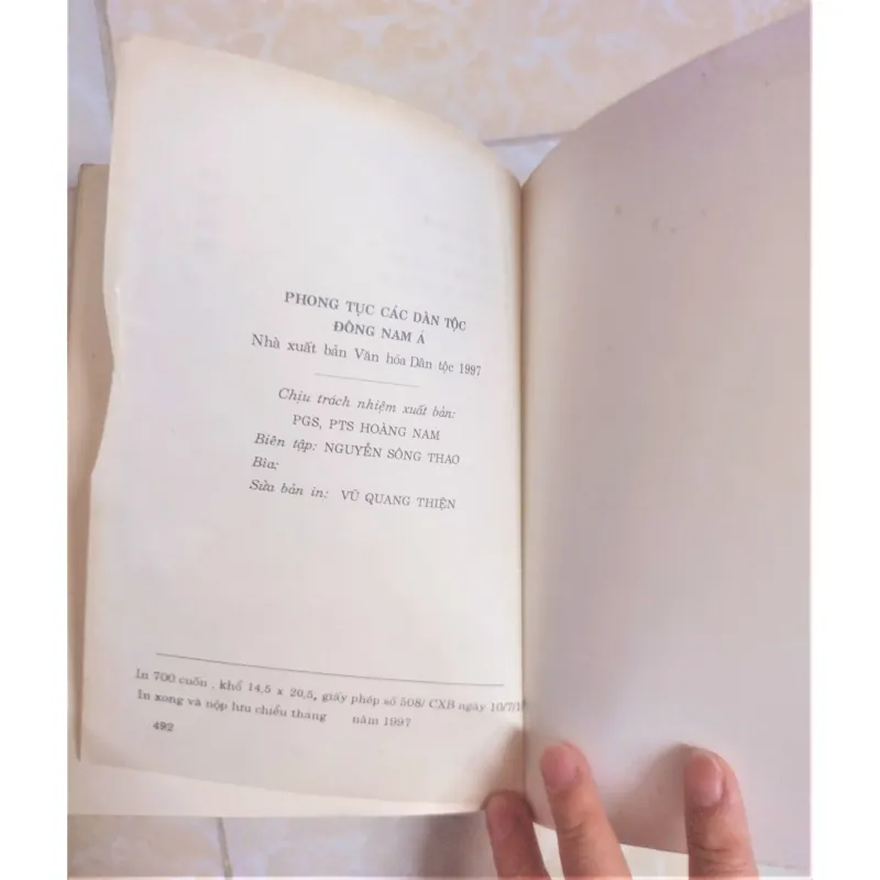 Sách: Phong tục các dân tộc Đông Nam Á - TG: Ngô Văn Doanh - Vũ Quang Thiện 722847