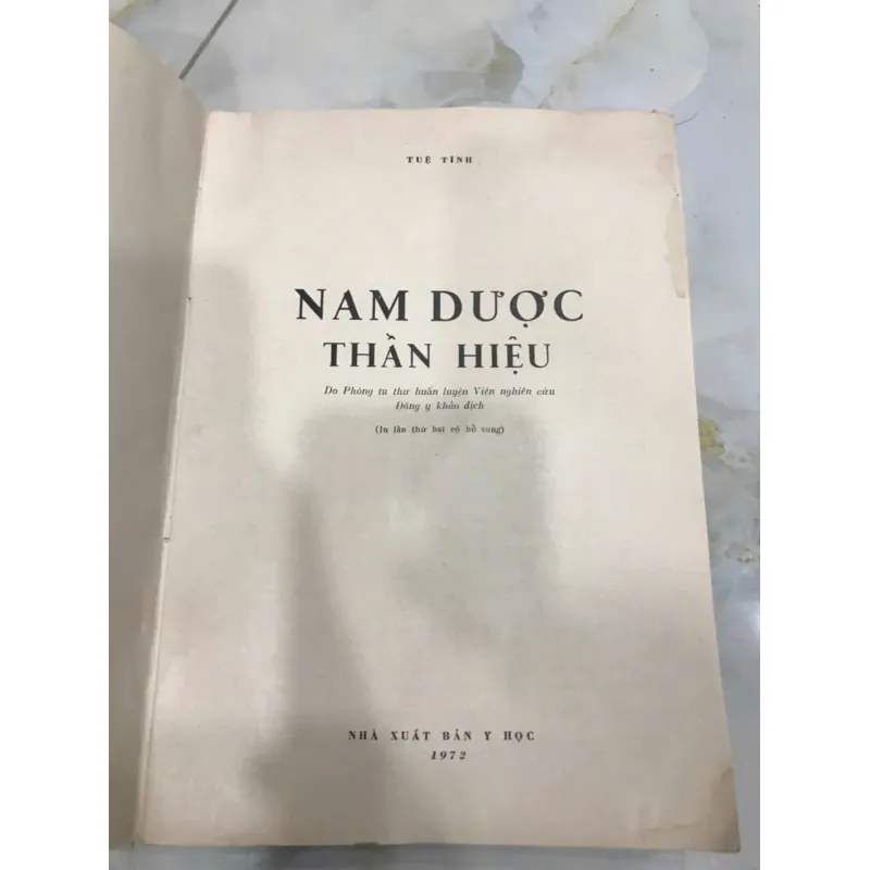 NAM DƯỢC THẦN HIỆU - TUỆ TĨNH 598185
