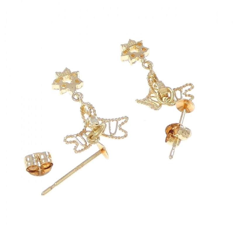 K18YG Bông tai kim cương 0.14CT - Hàng hiệu Chính hãng 863356