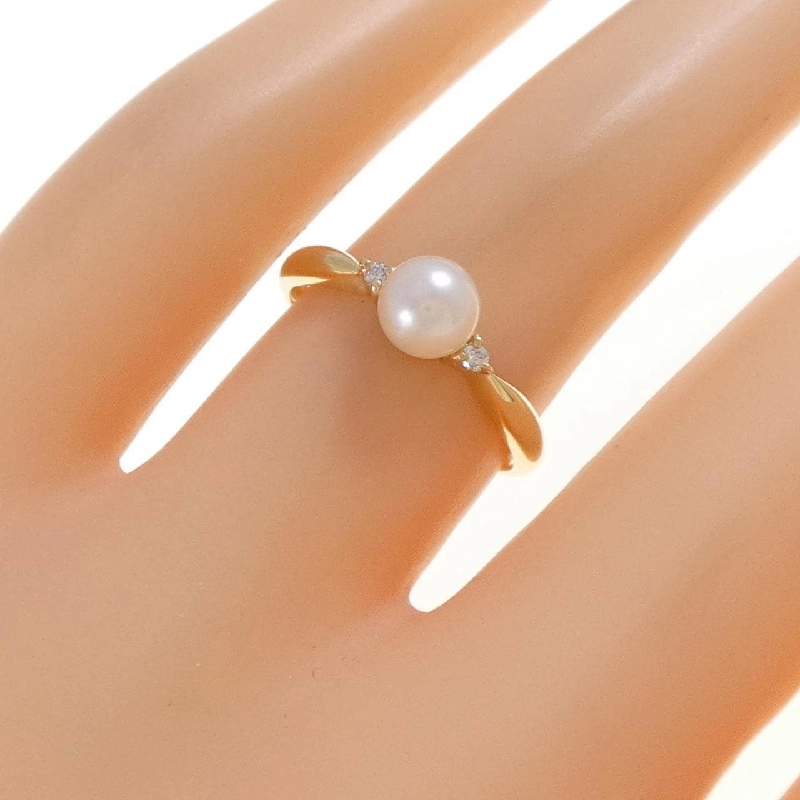 Nhẫn ngọc trai Akoya K18YG 5.4mm - Hàng hiệu Chính hãng 850998