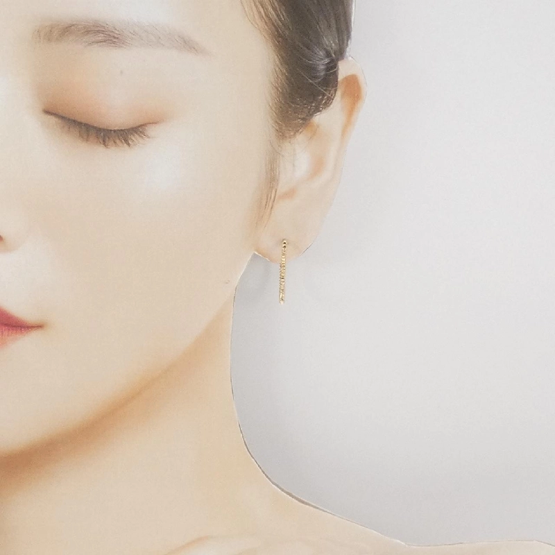 Bông tai K18YG Coco Shunick - Hàng hiệu Authentic 843839