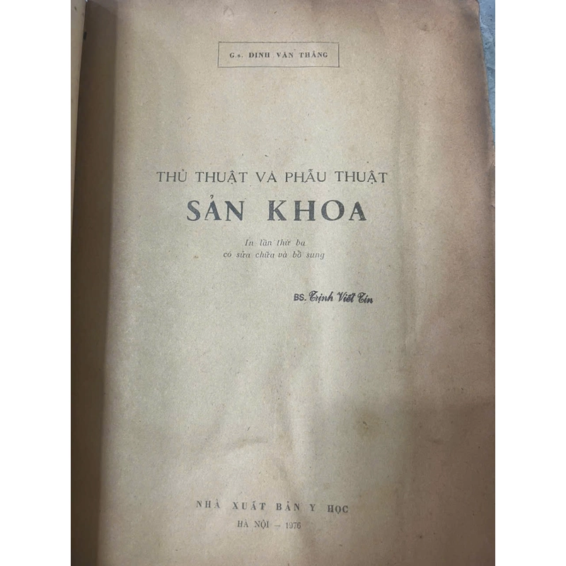 THỦ THUẬT PHẪU THUẬT SẢN KHOA 542140