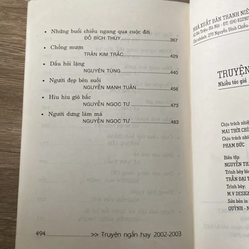 TRUYỆN NGẮN HAY 2002-2003, Bộ 2 quyển 1037868