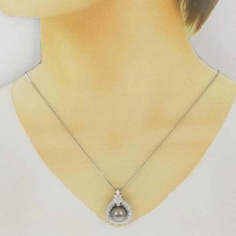 Dây chuyền ngọc trai đen PT900/PT/850 11.8mm - Hàng hiệu Authentic 857245