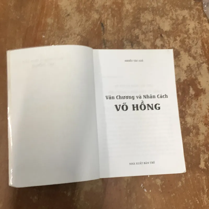 VĂN CHƯƠNG VÀ NHÂN CÁCH VÕ HỒNG- nhiều tác giả 740828