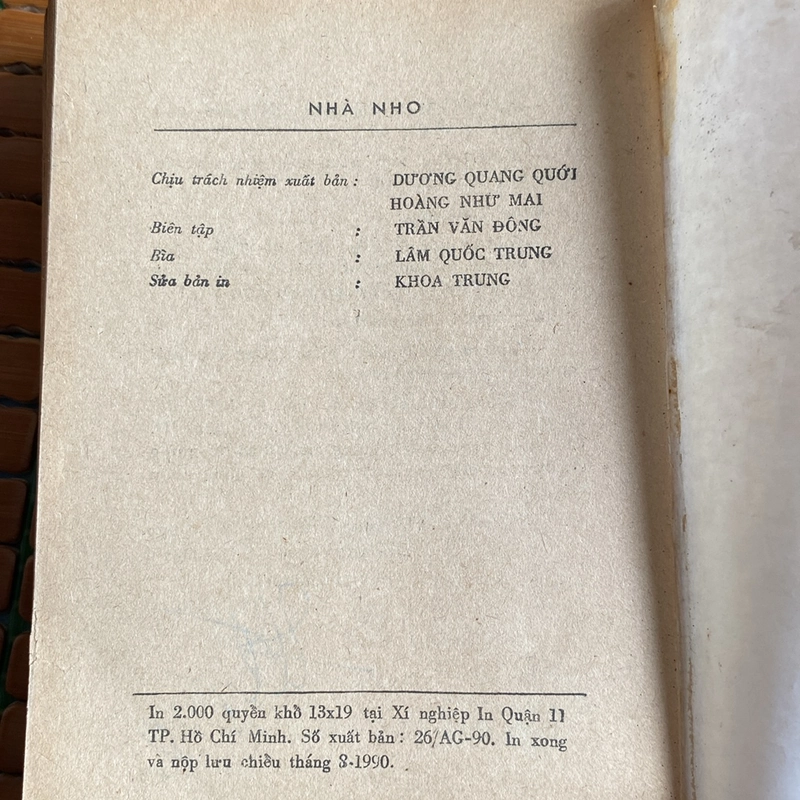NHÀ NHO, CHU THIÊN (XB 1990) 507344
