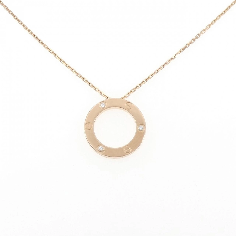 Cartier Love Necklace Half Diamond - Hàng hiệu Authentic 839578