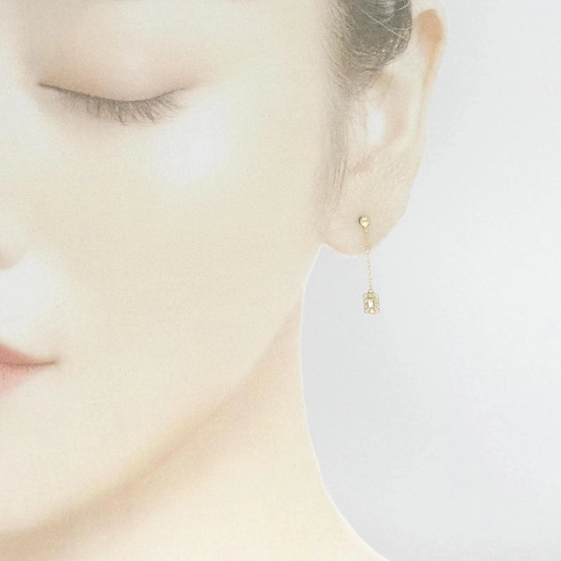 K18YG Bông tai kim cương 0.20CT - Hàng hiệu Chính hãng 871541