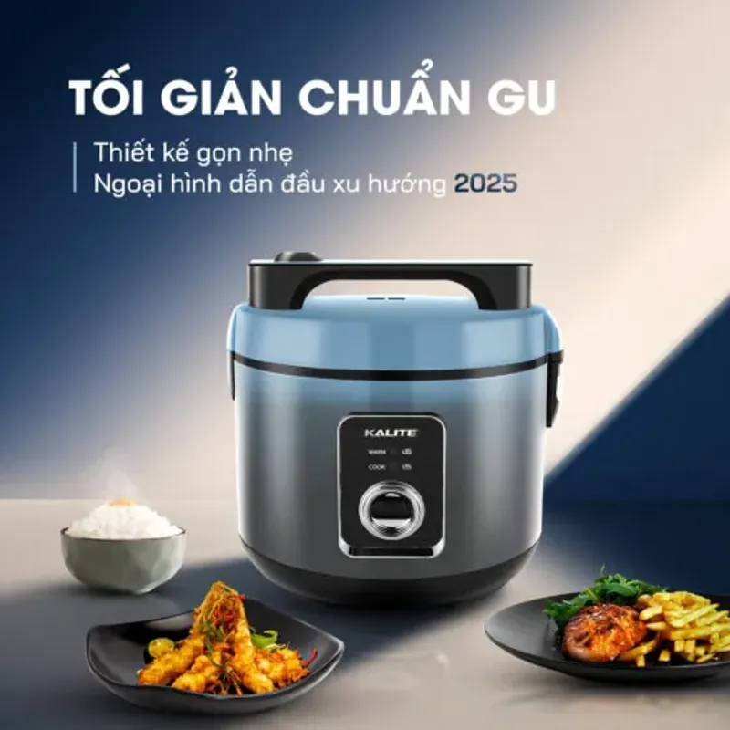 Nồi cơm điện Kalite KRC6012 chính hãng chống dính Ceramic cao cấp, mới 100% 572890