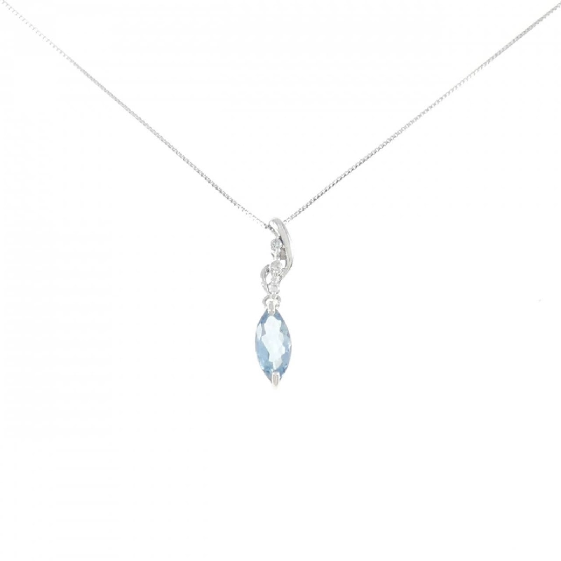 Dây chuyền Aquamarine PT900/PT850 0.60CT - Hàng hiệu Chính hãng 862329