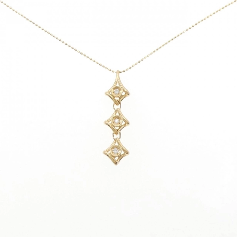 K18YG Dây chuyền kim cương 0.1CT - Hàng hiệu Chính hãng 864017