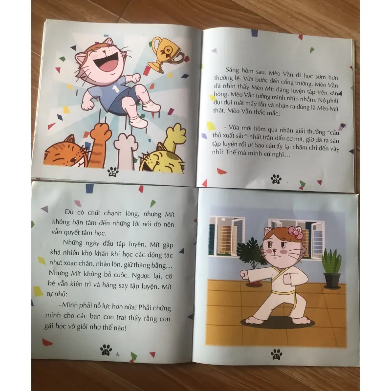 Học Cùng Mèo Mít - combo 2c Mèo Mít Học Võ và Mèo Mít Thích Đá Bóng 1004060