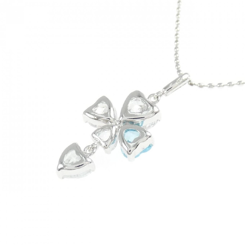 K14WG Heart Cubic Necklace - Hàng hiệu Authentic 857128