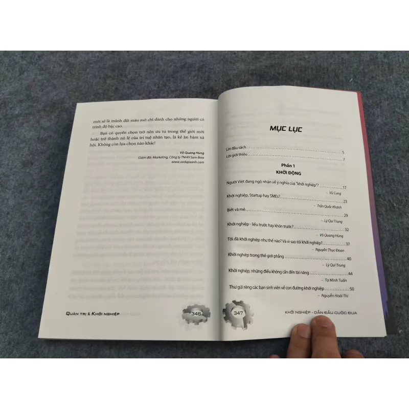 QUẢN TRỊ & KHỞI NGHIỆP. KHỞI NGHIỆP DẪN ĐẦU CUỘC ĐUA 957263