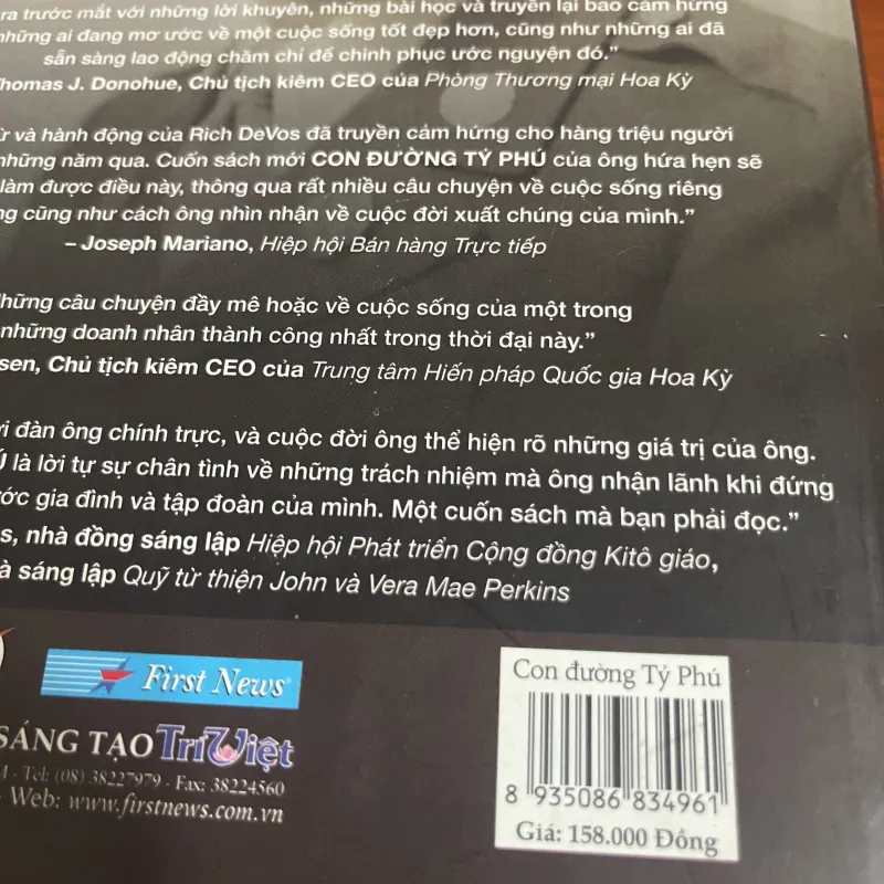 Con đường tỷ phú Hồi ký Rich Devos 972262