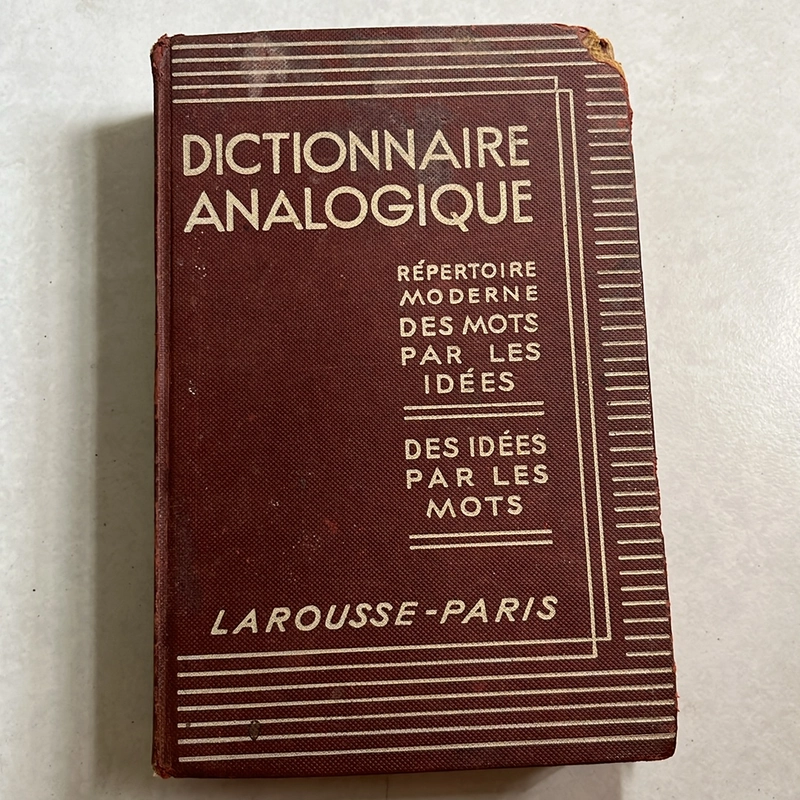 Dictionnaire Analogique — Từ điển Tương tự (Analog) — 1936s 495713